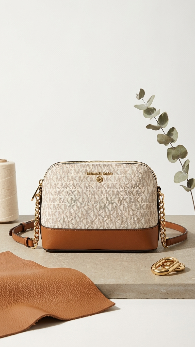 Michael Kors Large Logo Print Domo Crossbody Bag - 23032