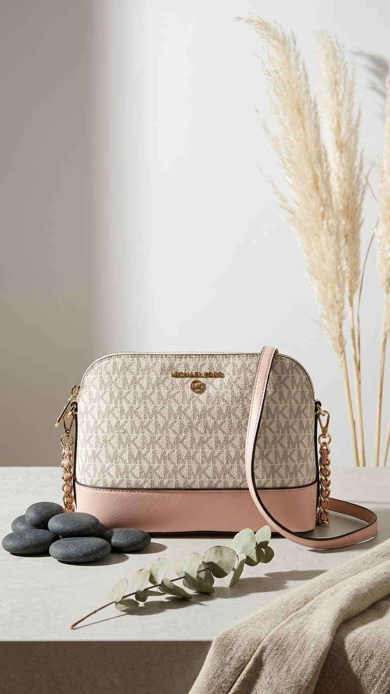 Michael Kors Large Logo Print Domo Crossbody Bag - 23032