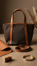 Michael Kors MK Pratt Small Signature Logo Tote Bag - 1715