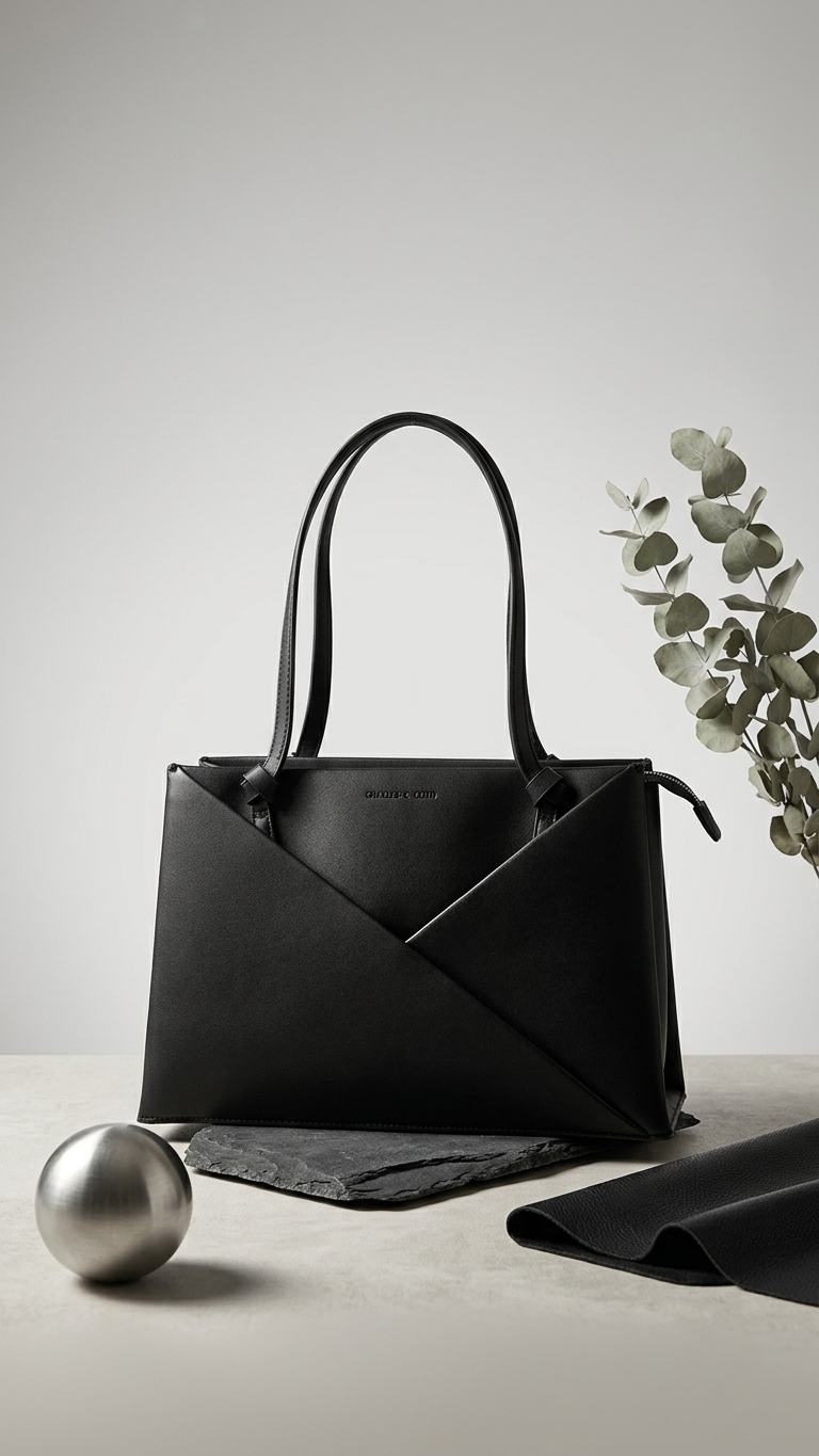 CHARLES & KEITH Midori Geometric Tote Bag - 1268