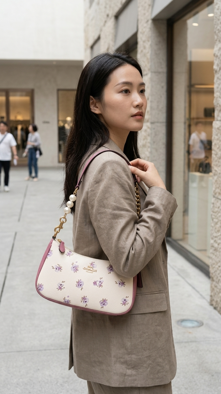 Coach Teri Shoulder Bag With Floral Print M58518