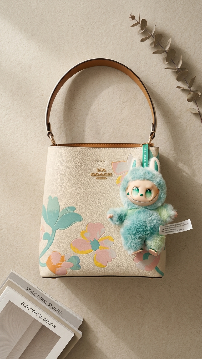 Coach Town Bucket Bag – Mystical/Dreamy Land Floral Print  - 8609