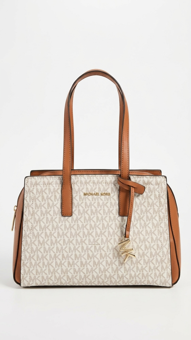 MICHAEL Michael Kors Laila Medium Signature Logo Tote Bag - 1690